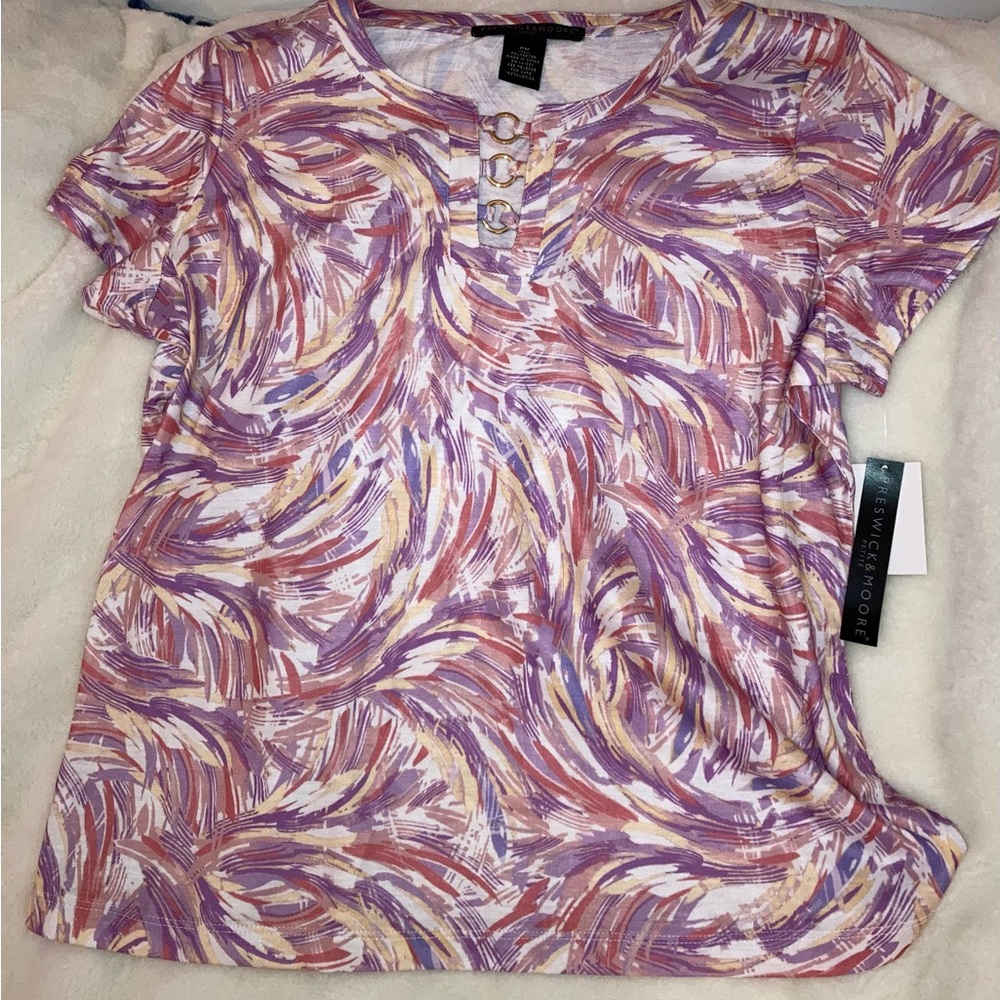 Ladies cap sleeve blouse